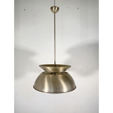 LAMPADARIO SOSPENSIONE Cetra DESIGN Vico Magistretti ARTEMIDE METALLO 4 LUCI '65