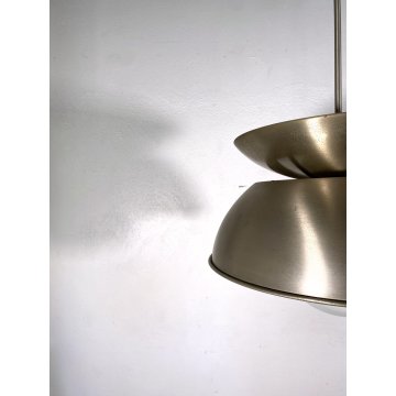 LAMPADARIO SOSPENSIONE Cetra DESIGN Vico Magistretti ARTEMIDE METALLO 4 LUCI '65