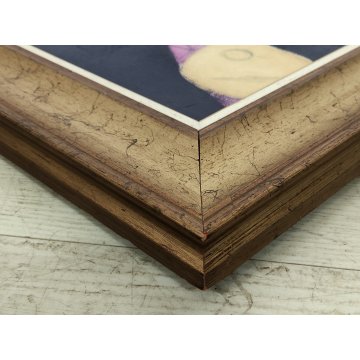 QUADRO DIPINTO olio tela Walter Pozzi LA MASCHERA MORENTE epoca 900 ARLECCHINO