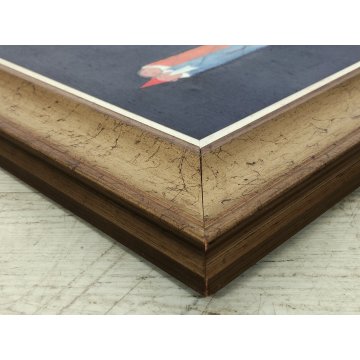 QUADRO DIPINTO olio tela Walter Pozzi LA MASCHERA MORENTE epoca 900 ARLECCHINO