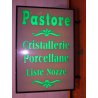 ANTICA TARGA PUBBLICITA LUMINOSA INSEGNA NEGOZIO PORCELLANE RICHARD GINORI 