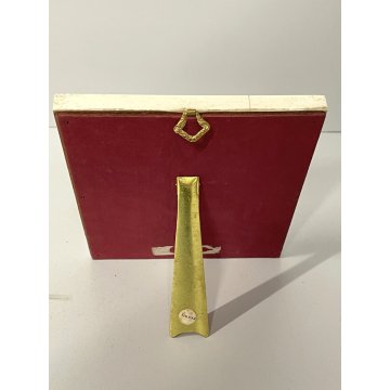 ANTICA MINIATURA RITRATTO GESU sacro cuore CRISTO firmato PREZIOSA CORNICE