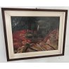ANTICO QUADRO DIPINTO olio tela EPOCA 800 Beryl Hight Tumiati NATURA MORTA frame