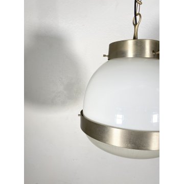 SOSPENSIONE LAMPADARIO Delta DESIGN SERGIO MAZZA Artemide OTTONE NICHELATO VETRO