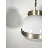 SOSPENSIONE LAMPADARIO Delta DESIGN SERGIO MAZZA Artemide OTTONE NICHELATO VETRO