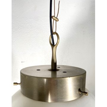 SOSPENSIONE LAMPADARIO Delta DESIGN SERGIO MAZZA Artemide OTTONE NICHELATO VETRO