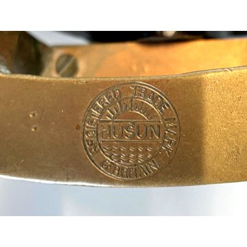 ANTICA BUSSOLA MARINA NAUTICA SOSPENSIONE CARDANICA Husun G.B. OTTONE BREV. 1934