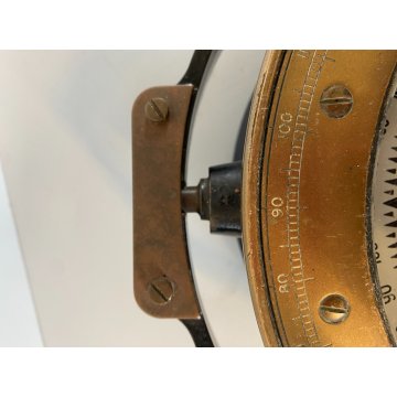 ANTICA BUSSOLA MARINA NAUTICA SOSPENSIONE CARDANICA Husun G.B. OTTONE BREV. 1934