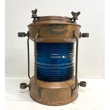 GRANDE LANTERNA NAVIGAZIONE Groen Vislicht BARCA FANALE RAME LUCE BLU PESCA