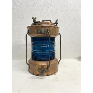 GRANDE LANTERNA NAVIGAZIONE Groen Vislicht BARCA FANALE RAME LUCE BLU PESCA