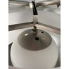 LAMPADARIO Triclinio DESIGN Vico Magistretti ARTEMIDE METALLO VETRO OPALINO '70