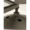 LAMPADARIO Triclinio DESIGN Vico Magistretti ARTEMIDE METALLO VETRO OPALINO '70