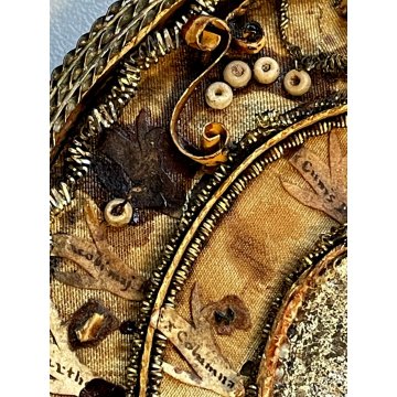 ANTICO RELIQUIARIO a medaglione h 12 cm RELIQUIE SANTI MARTIRI '700