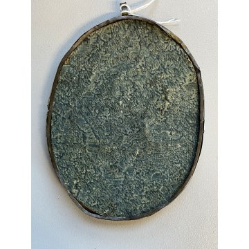 ANTICO RELIQUIARIO a medaglione h 12 cm RELIQUIE SANTI MARTIRI '700