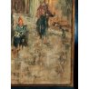ANTICO QUADRO DIPINTO olio tavola EPOCA 900 Ampelio Lorenzo Garini SCENA INTERNO