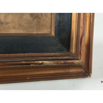 ANTICO QUADRO DIPINTO olio tavola EPOCA 900 Ampelio Lorenzo Garini SCENA INTERNO