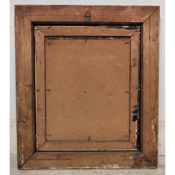 ANTICO QUADRO DIPINTO olio tavola EPOCA 900 Ampelio Lorenzo Garini PERSONAGGI