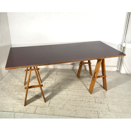 TAVOLO SCRIVANIA FIRMATO ACERBIS CAVALLETO 1970 Jonathan De Pas Donato D'urbino