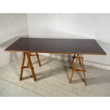 TAVOLO SCRIVANIA FIRMATO ACERBIS CAVALLETO 1970 Jonathan De Pas Donato D'urbino