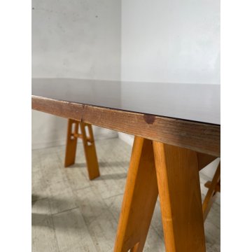 TAVOLO SCRIVANIA FIRMATO ACERBIS CAVALLETO 1970 Jonathan De Pas Donato D'urbino