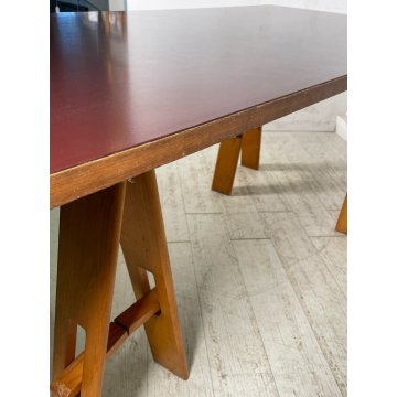 TAVOLO SCRIVANIA FIRMATO ACERBIS CAVALLETO 1970 Jonathan De Pas Donato D'urbino