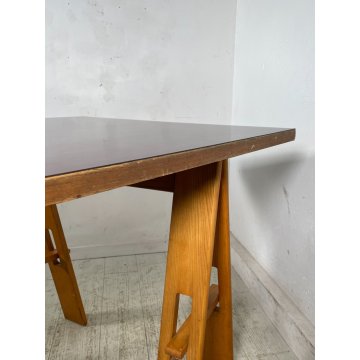 TAVOLO SCRIVANIA FIRMATO ACERBIS CAVALLETO 1970 Jonathan De Pas Donato D'urbino
