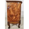 Coppia ANTICO COMODINO CHIPPENDALE epoca 900 Legno Noce RADICA Old Night Table