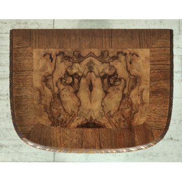 Coppia ANTICO COMODINO CHIPPENDALE epoca 900 Legno Noce RADICA Old Night Table