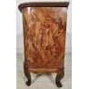 Coppia ANTICO COMODINO CHIPPENDALE epoca 900 Legno Noce RADICA Old Night Table