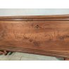 ANTICA CASSAPANCA INTARSIATA legno NOCE epoca 1800 con segreto OLD WOOD CHEST