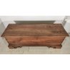 ANTICA CASSAPANCA INTARSIATA legno NOCE epoca 1800 con segreto OLD WOOD CHEST