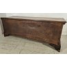 ANTICA CASSAPANCA INTARSIATA legno NOCE epoca 1800 con segreto OLD WOOD CHEST