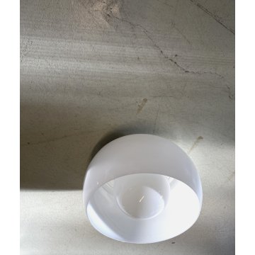 PLAFONIERA Omega ø 40 cm DESIGN Vico Magistretti ARTEMIDE METALLO VETRO OPALINO