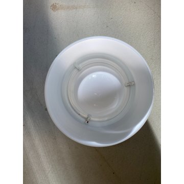 PLAFONIERA Omega ø 40 cm DESIGN Vico Magistretti ARTEMIDE METALLO VETRO OPALINO