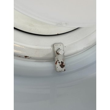 PLAFONIERA Omega ø 40 cm DESIGN Vico Magistretti ARTEMIDE METALLO VETRO OPALINO