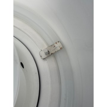 PLAFONIERA Omega ø 40 cm DESIGN Vico Magistretti ARTEMIDE METALLO VETRO OPALINO