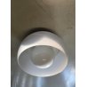 PLAFONIERA Omega ø 50 cm DESIGN Vico Magistretti ARTEMIDE METALLO VETRO OPALINO