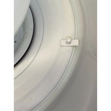 PLAFONIERA Omega ø 50 cm DESIGN Vico Magistretti ARTEMIDE METALLO VETRO OPALINO