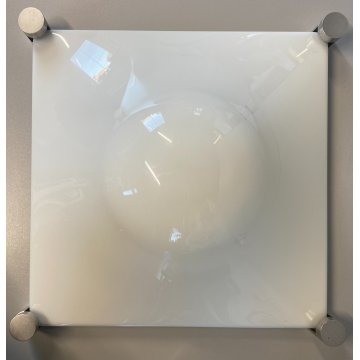 LAMPADA BOLLA PLAFONIERA PARETE Martinelli LUCE WALL LAMP 37x37x16 cm/h ‘60