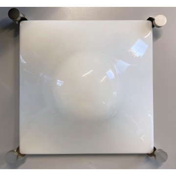 LAMPADA BOLLA PLAFONIERA PARETE Martinelli LUCE WALL LAMP 37x37x16 cm/h ‘60