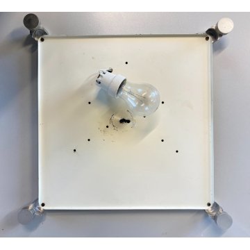 PLAFONIERA LAMPADA PARETE BOLLA DESIGN Martinelli LUCE WALL LAMP 37x37x16cm ‘60