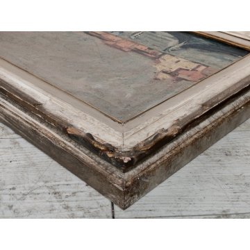 QUADRO DIPINTO olio tela Carlo Monti Arona GONDOLE Venezia ISOLA San Giorgio