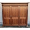 ANTICO ARMADIO PIEMONTESE 3 ANTE legno larice CASSETTI epoca 1900 GUARDAROBA