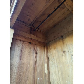 ANTICO ARMADIO PIEMONTESE 3 ANTE legno larice CASSETTI epoca 1900 GUARDAROBA