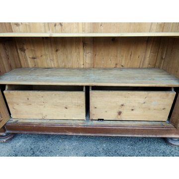 ANTICO ARMADIO PIEMONTESE 3 ANTE legno larice CASSETTI epoca 1900 GUARDAROBA