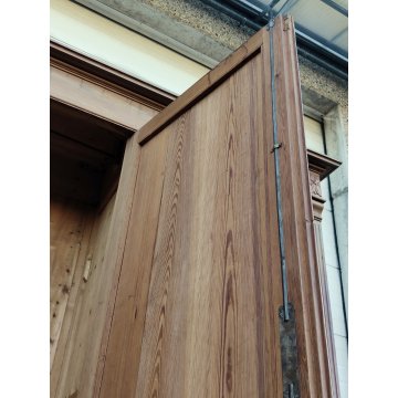 ANTICO ARMADIO PIEMONTESE 3 ANTE legno larice CASSETTI epoca 1900 GUARDAROBA