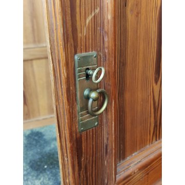 ANTICO ARMADIO PIEMONTESE 3 ANTE legno larice CASSETTI epoca 1900 GUARDAROBA