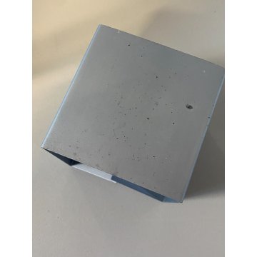 POSACENERE CUBO 8x8cm DESIGN Bruno Munari Danese MELAMMINA ALLUMINIO BIANCO 1957