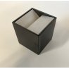 POSACENERE CUBO 8x8cm DESIGN Bruno Munari Danese MELAMMINA ALLUMINIO NERO 1957