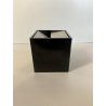 POSACENERE CUBO 8x8cm DESIGN Bruno Munari Danese MELAMMINA ALLUMINIO NERO 1957